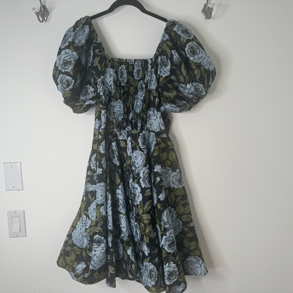 NWT Ivy City Co Floral Puff Sleeve Women Dress - Picture 5 of 11